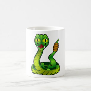 Lycklig rattlesnake kaffemugg