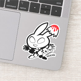 Lycklig Reborn Bunny Klistermärken