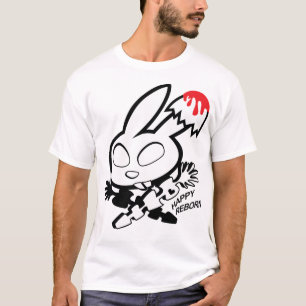 Lycklig Reborn kaninjordgubbesylt på äggsnäckan T Shirt