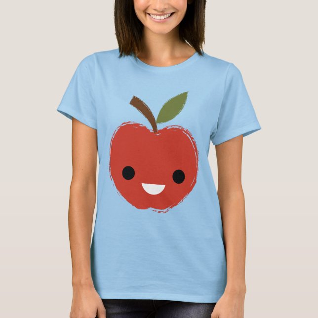 Lycklig Red Apple T-shirt (Framsida)