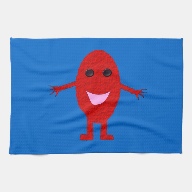 Lycklig Red Grape Kitchen Towel Kökshandduk (Horisontell)