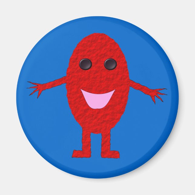 Lycklig Red Grape Magnet (Framsidan)