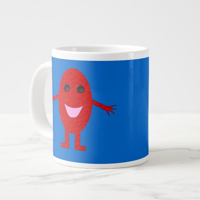 Lycklig Red Grape Mugg Jumbo Mugg (Framsida vänster)