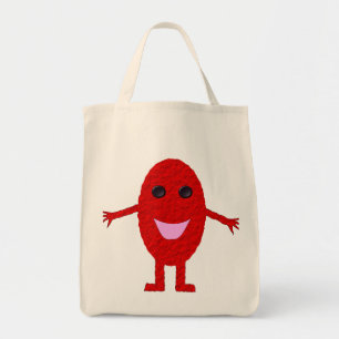 Lycklig Red Grape Organic Livsmedel Tote Bag Tygkasse