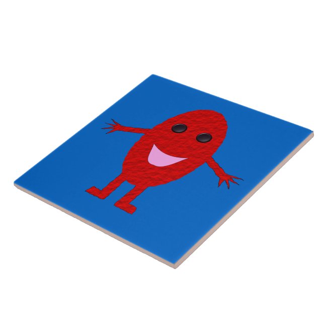 Lycklig Red Grape Tile Kakelplatta (Sidan)