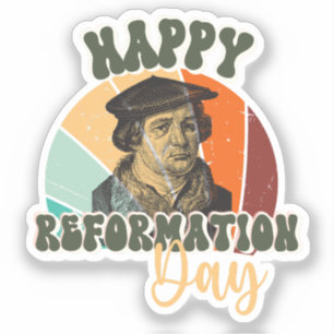 Lycklig Reformationsdag Vintage Martin Luther Klistermärken