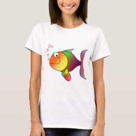 Lycklig regnbågefisk t-shirt