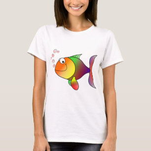 Lycklig regnbågefisk tee