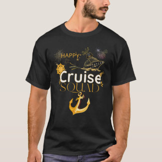 Lycklig Resa Birthday Cruise Frakt Boat Squad Part T Shirt