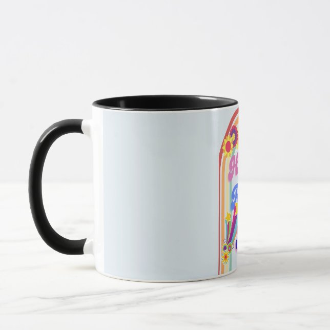 Lycklig Retro Pappa Mugg (Vänster)
