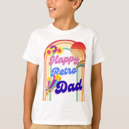 Lycklig Retro Pappa T Shirt