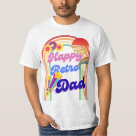 Lycklig Retro Pappa T Shirt
