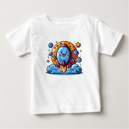 Lycklig Rocket Äventyr T Shirt