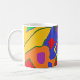 lycklig roligt mugg