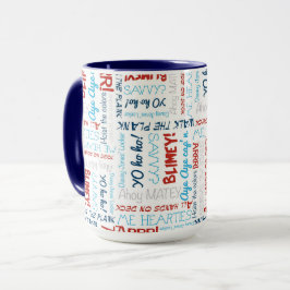 Lycklig Roligt Party Pirat Mugg