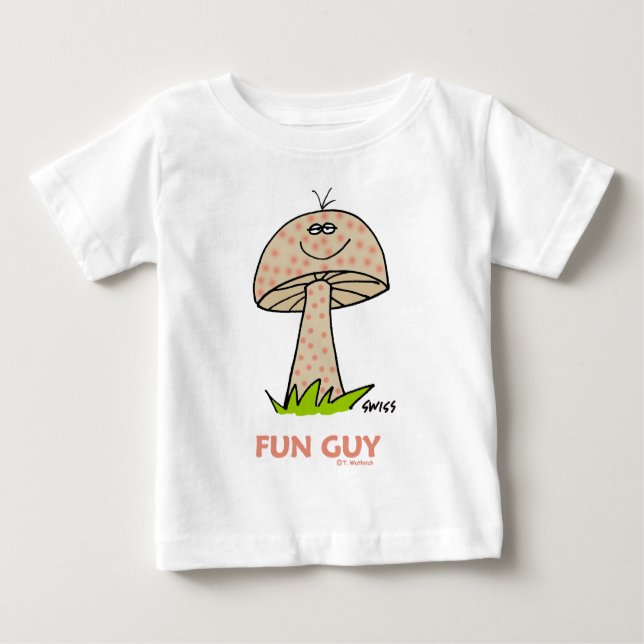 Lycklig Roligt Pojke Tecknad Cute Sweet Funny T-shirt (Framsida)