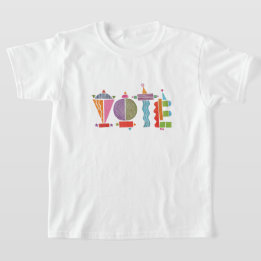 Lycklig Roligt Vote/GOTV T-Shirt