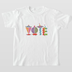 Lycklig Roligt Vote/GOTV T-Shirt