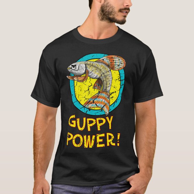 Lycklig rosa koi guldfisk t shirt (Framsida)