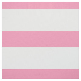 Lycklig Rosa och Vita stora Rand Tyg