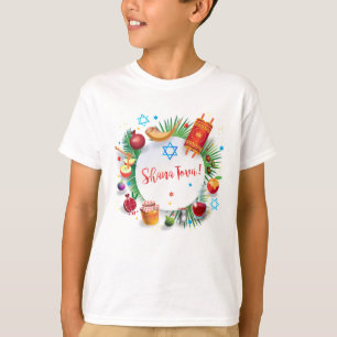 Lycklig Rosh Hashanah Jewish New Year Honung & App T Shirt