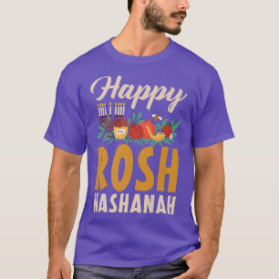 Lycklig Rosh Hashanah Shofar Judar Helgdag judisk  T Shirt