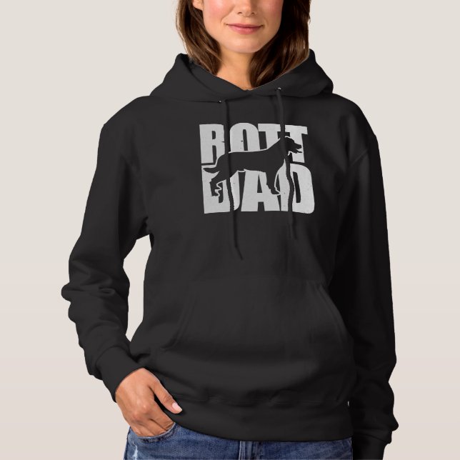 Lycklig Rottweiler Pappa T Shirt (Framsida)