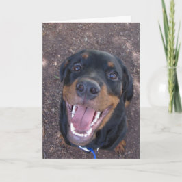 Lycklig-rottweiler Puppy Fars dag-kort Kort