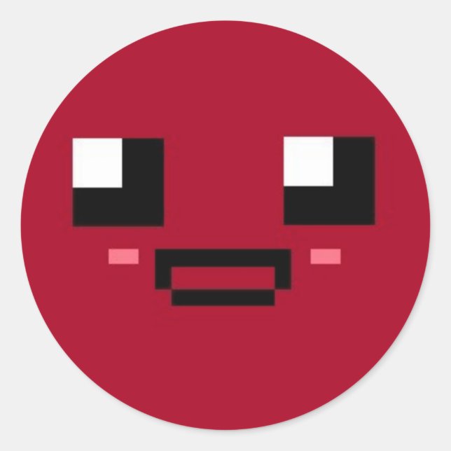 Lycklig Runt Klistermärke (Framsida)