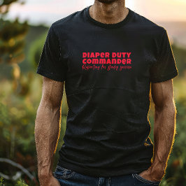 Lycklig:s första Far-dag, den röda brev-humor T Shirt