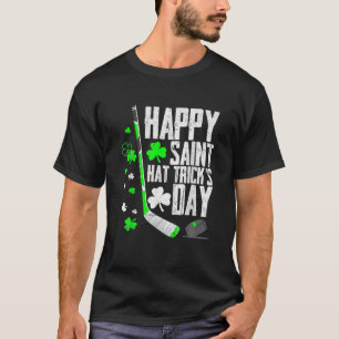 Lycklig Saint Hat Trick's Day Tee Hockey St. Pat
