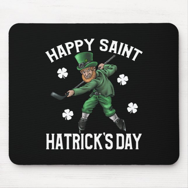 Lycklig Saint Hatricks Day St patrick's day Hockey Musmatta (Framsidan)