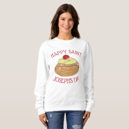 Lycklig Saint Joseph's Day Italiana Pastry Zeppole T Shirt
