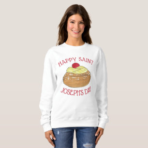 Lycklig Saint Joseph's Day Italiana Pastry Zeppole T Shirt