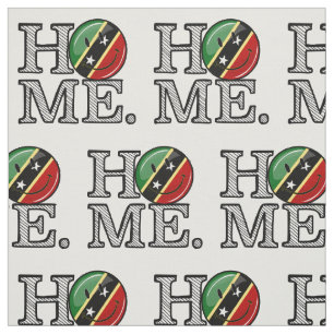 Lycklig Saint Kitts Flagga House Warmer Tyg
