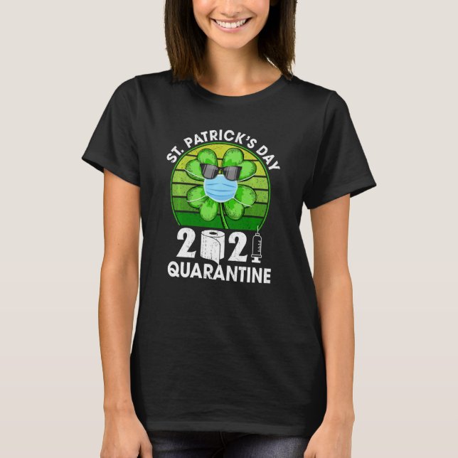Lycklig Saint patrick S-dagen 2021 Irish Shamrock  T Shirt (Framsida)