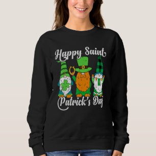 Lycklig Saint patrick S-dagen Gnomes Shamrock Lepr T Shirt