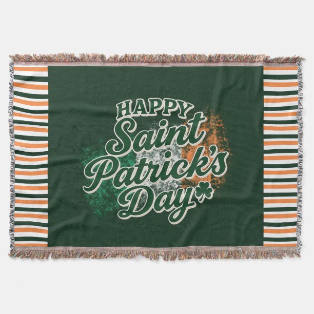Lycklig Saint Patrick's dag  Filt (Framsidan)