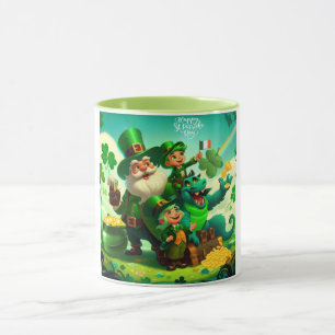 Lycklig Saint patrick's day färglös Mugg