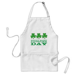 Lycklig Saint patrick's day Grönt Shamrock Klöver Förkläde