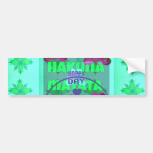 Lycklig Saint patrick's day Hakuna Matata Art Skri Bildekal