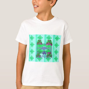 Lycklig Saint patrick's day Hakuna Matata Art Skri T-shirt