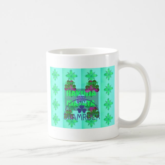Lycklig Saint patrick's day Hakuna Matata Kaffemugg (Höger)