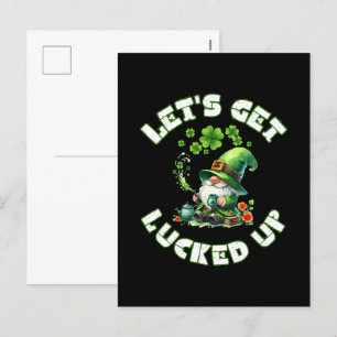 lycklig saint patrick's day helg vykort