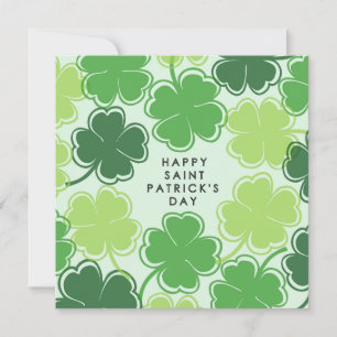Lycklig Saint Patricks Day Inbjudningar