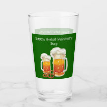 Lycklig Saint patrick's day Irish Beer Glass