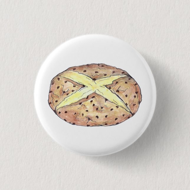 Lycklig Saint patrick's day Irish Soda Bread Loaf Knapp (Framsida)