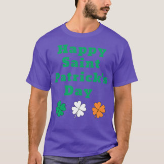 Lycklig Saint Patricks Day Klöver T Shirt