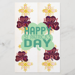 Lycklig Saint patrick's day - lustig utskrift Brevpapper