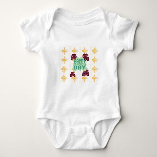 Lycklig Saint patrick's day - lustig utskrift Tee (Framsida)